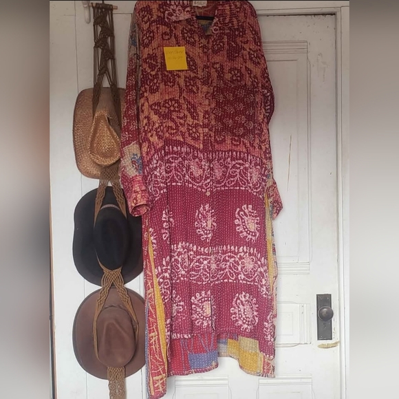 Kantha Bae Batik Chakra Shacket Duster/Dress O/S - Picture 1 of 2